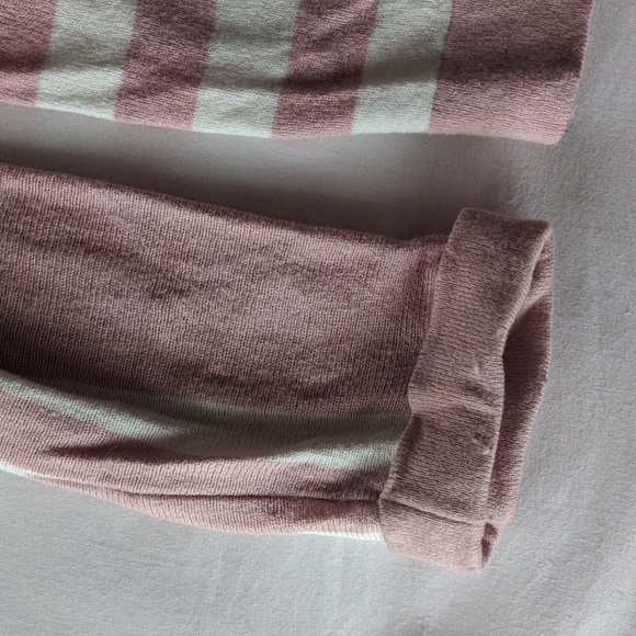 Pink Striped Cropped Sweater - Picture 5 of 6